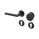 Door handle A 267 - DH-A2-A267-CLCKFX-CH-ROS-CK-L-BLACK-SATI - 1