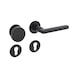 Door handle A 267 - DH-A2-A267-CLCKFX-CH-ROS-CK-R-BLACK-SATI - 1