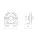 Locking bracket - ANGL-LOCKING-ALU-D80X40MM - 2