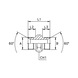 Dubbele nippel, BSP - ADAPT-HYDR-BSP-BSP-M/M-G1IN-1IN - 2