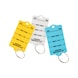 N&oslash;kkelring Merkelapp laget av stiv plast - KEYRG-PLASTIC-RING-YELLOW-200PCS - 2