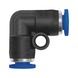 Push-in L-connector blue series Mini - 1