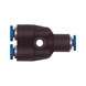Mini plastic push-in Y-connector, reduced - 1