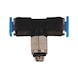 T-shaped push-in fitting hex. socket G thread Mini - 1