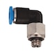 Mini L-shaped push-in fitting with hexagon drive - 1