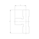 T-shaped push-in fitting long ver. M/G thread Mini - 2