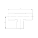 T-shaped push-in fitting R thread Mini - T-SCRCON-ROT-MINI-PLA-R1/8-D6 - 2