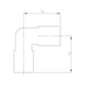 Push-in bulkhead elbow fitting Plastic pneumatic - 2