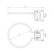 Werkzeughalter und -haken - HALT-WZG-SCHW-ESD-FX-D84MM - 2