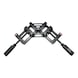 90-degree Mitre clamp aluminum with 2 handles - MITRCLMP-ALU-2HND-90DGR-65MM - 2