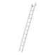 Lower ladder section for aluminium extension ladders