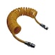 PUR spiral hose DUO dual hose - SPRLAIRLNE-UNI-PU-SUZI-YELLOW-1/2IN-4M - 2