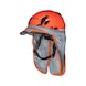 Protezione UV per collo con visiera frontale per elmetto di protezione - NECKPROT-W.FOREHEADCOVER-HELMET-GREY - 1