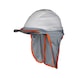 Protezione UV per collo con visiera frontale per elmetto di protezione - NECKPROT-W.FOREHEADCOVER-HELMET-GREY - 3