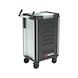 System-Werkstattwagen ULTIMATE 8.4 mit Edelstahl-Arbeitsplatte - WRKSTWG-ULTI-8.4-EDELST-7SL-RAL7035-FS - 1