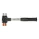 SIMPLEX soft-face hammer with soft metal/copper hammer head combination - 1