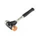 SIMPLEX soft-face hammer with soft metal/copper hammer head combination - 3