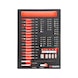 Assortiment syst&egrave;me 4.4.1, embouts de vissage 59 pi&egrave;ces - ALVEOLE MIX EMBOUTS 1/4-59PCS - 1