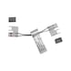 H8 SOFT Link connessione (LED-LED) SENSAL SENSAL Connettori rapidi SENZA saldatura per STRISCE H8 24V - LED - 3