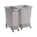 Plastic recycling bin with coloured lid - 3