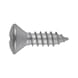 Tapping screw, raised countersunk head ISO 7051 shape C, steel, zinc-nickel plated (ZNSHL) - 1