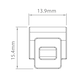 Kantenclip mit integrierter Metallklammer - KTCLIP-SEITLICH - 3
