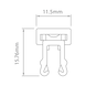 Randklem met ge&iuml;ntegreerde metalen klem - RANDCLIP-TOP-KABELBINDER - 3