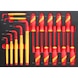 Allen key+screwdr. hex.hd VDE 8.4.1 17pc REDSTRIPE