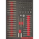 Bit set 1/4 inch a. 10mm 4.4.1 DB1 74pcs REDSTRIPE