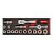 Socket wrench set 3/8 in 2.4.1 SK2 17pcs REDSTRIPE
