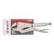 Locking pliers w. straight jaws riveted REDSTRIPE - 2