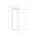 Spacer ring for screw-in depth limitation for bit holder 1/4 inch - SPCERG-RED-2,1MM-F.0614176540 - 2