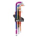Allen key assortment 9 pcs - ALLENKEY-SORT-COLOR-BALLHD-(1,5-10)-9PCS - 1