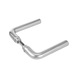 Door handle pair AL 130/1 - DH-ALU-AL130/1-F1-SILVER - 1