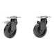 Lenkrollenpaar mit Bremse f&uuml;r Werkstattwagen SUPERIOR 8.8 und 8.8/12.8
