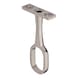 Oval wardrobe rail centre support