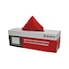 Microfibre cloth roll tear-off with 30 pieces - MICROCLTH-ROLL-PES/PA-RED-30X30CM-30SHT - 2