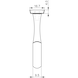 Cabinet tube centre support round - 3