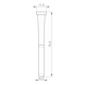 Cabinet tube centre support oval - 3