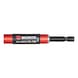 Bit holder E 6.3 (1/4) with guide sleeve - HOLD-BIT-1/4IN-SLEEVE-MAGN-80MM - 1