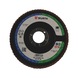 Corundum lamella flap disc STANDARD SERIES - FLPDISC-DOMED-BR22-G60-D115 - 1