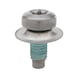 Combination screw M8x20 with loss-proof curved spring washer for underride guard - SCR-PANHD-8.8-TX45-M8X20-W.WASHER - 1