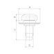Combination screw M8x20 with loss-proof curved spring washer for underride guard - SCR-PANHD-8.8-TX45-M8X20-W.WASHER - 2
