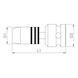 Bit adapter (1/2 inch) Impact with quick-change chuck - ADAPT-1/2IN-BIT-1/4ZO-IMPACT-QCCHUK-55MM - 2