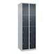 Locker box cabinet, 2 compartments with 8 cases - LCKR-CBNT-600MM-2X4-RAL7016 - 1