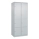 Schlie&szlig;fachschrank 2 Abteile mit 8 F&auml;cher - SCHLIESSFACHSCHRANK-800MM-2X4-RAL7035 - 1