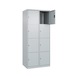 Schlie&szlig;fachschrank 2 Abteile mit 8 F&auml;cher - SCHLIESSFACHSCHRANK-800MM-2X4-RAL7035 - 2
