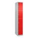 Schlie&szlig;fachschrank 1 Abteil mit 4 F&auml;cher - SCHLIESSFACHSCHRANK-300MM-1X4-RAL3020 - 1