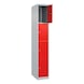 Schlie&szlig;fachschrank 1 Abteil mit 4 F&auml;cher - SCHLIESSFACHSCHRANK-300MM-1X4-RAL3020 - 2