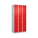 Schlie&szlig;fachschrank 3 Abteile mit 12 F&auml;cher - SCHLIESSFACHSCHRANK-900MM-3X4-RAL3020 - 1
